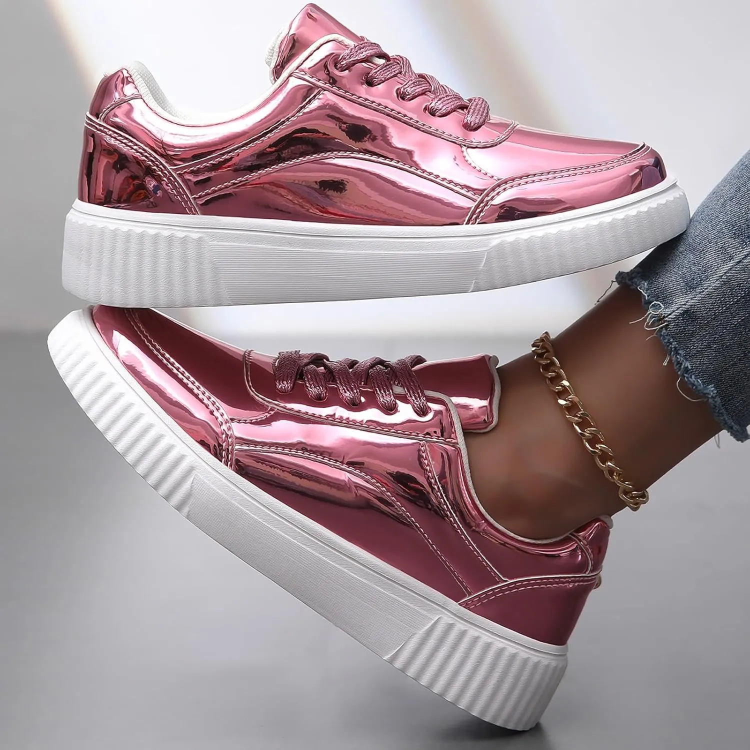 Womens Non Slip Slip On Shoes Casual Walking Sneakers Lightweight Canvas Comfortable Flat Fashion Loafers