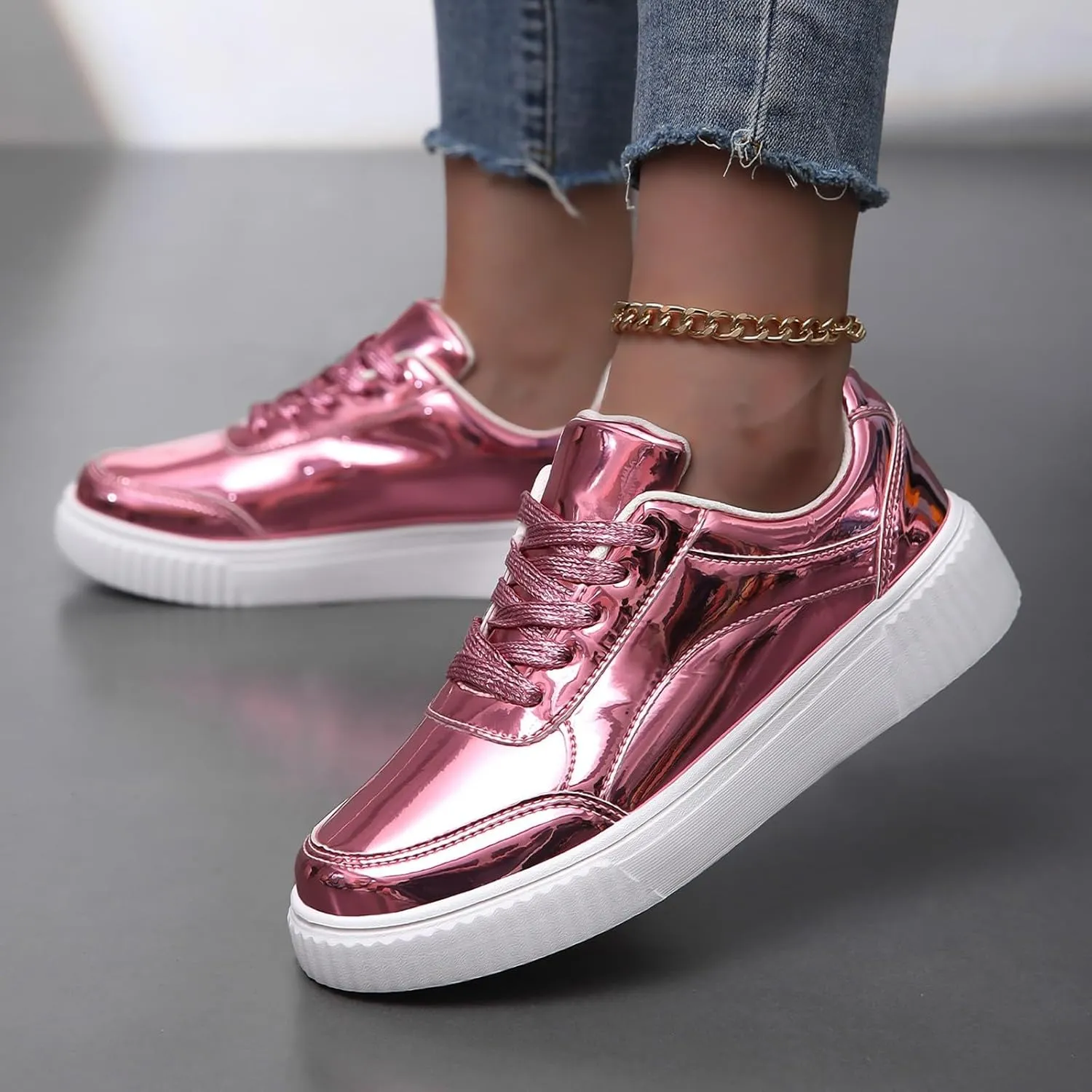 Womens Non Slip Slip On Shoes Casual Walking Sneakers Lightweight Canvas Comfortable Flat Fashion Loafers