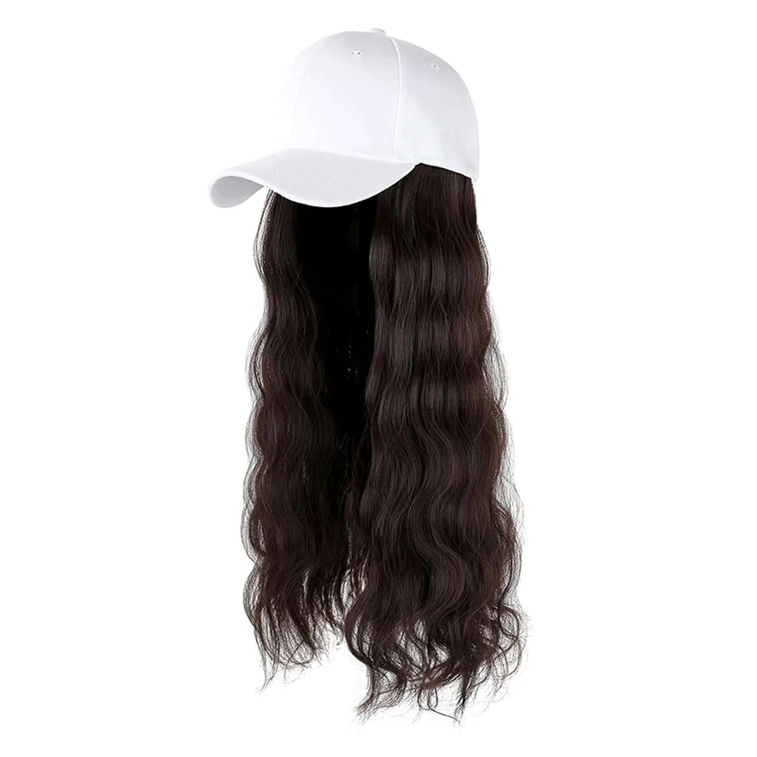 Women's Wig Baseball Hat Wool Curly Hair Big Wave Curly Hair Wig Sunshade hat wig Halloween Daily Party Use