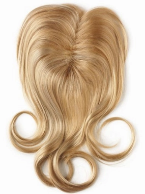 Womens Synthetic Hairpiece Add 18" - Color/Style: Blush: 27/28 blend w/gold hi-lights