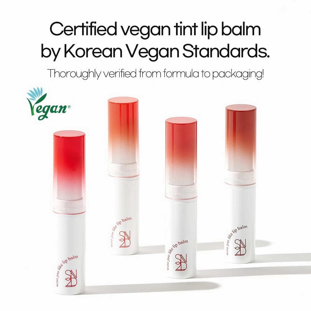 Woojulike Color Lip Balm (4 Options) Vegan, Deep Hydration & Natural Tint, Soft, Glossy Finish, Vitamin C, Shea Butter, Panthenol, Ceramide Moisturizing Lip Care0.19 oz (5.5g) (#03 Hiral Peach)