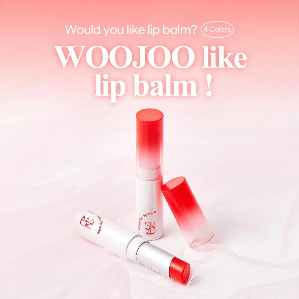 Woojulike Color Lip Balm (4 Options) Vegan, Deep Hydration & Natural Tint, Soft, Glossy Finish, Vitamin C, Shea Butter, Panthenol, Ceramide Moisturizing Lip Care0.19 oz (5.5g) (#03 Hiral Peach)