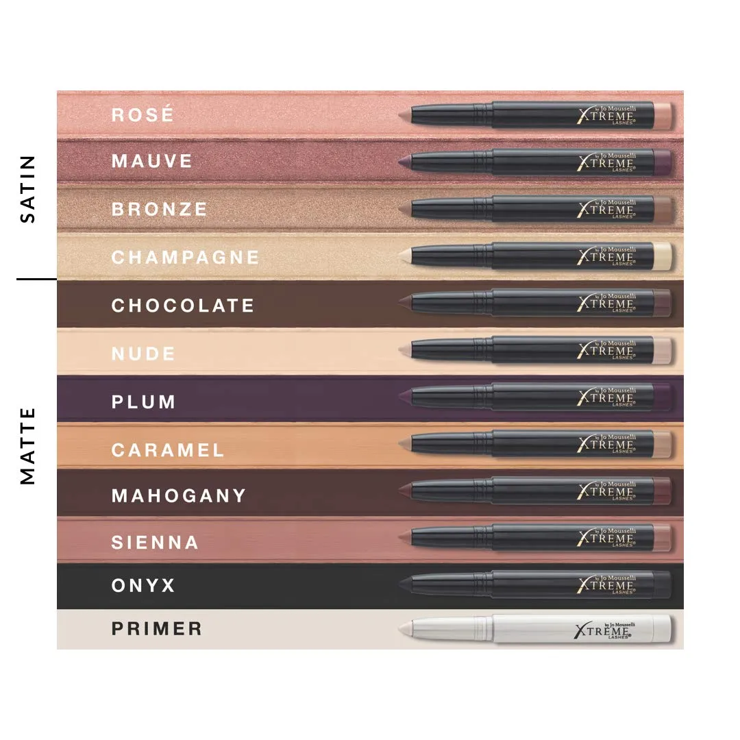 Xtreme Lashes Glideshadow Long Lasting Eyeshadow Stick, Cream to Powder - Compatible with Eyelash Extensions - No Powdery Fallout or Buildup Along Lash Line