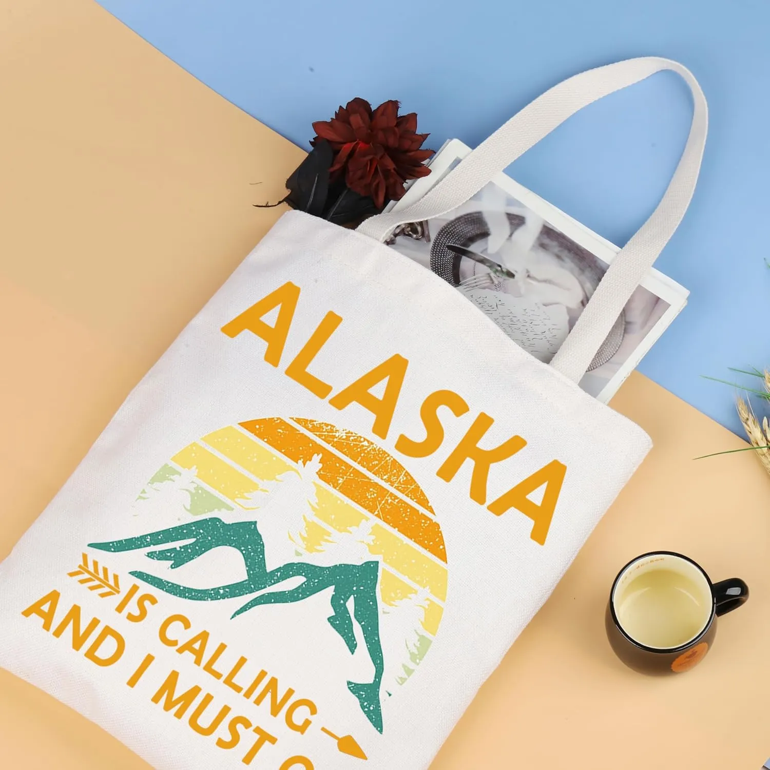 XYANFA Alaska Is Calling Makeup Bag - Cruise Travel Souvenirs, Alaskan Vacation Gift