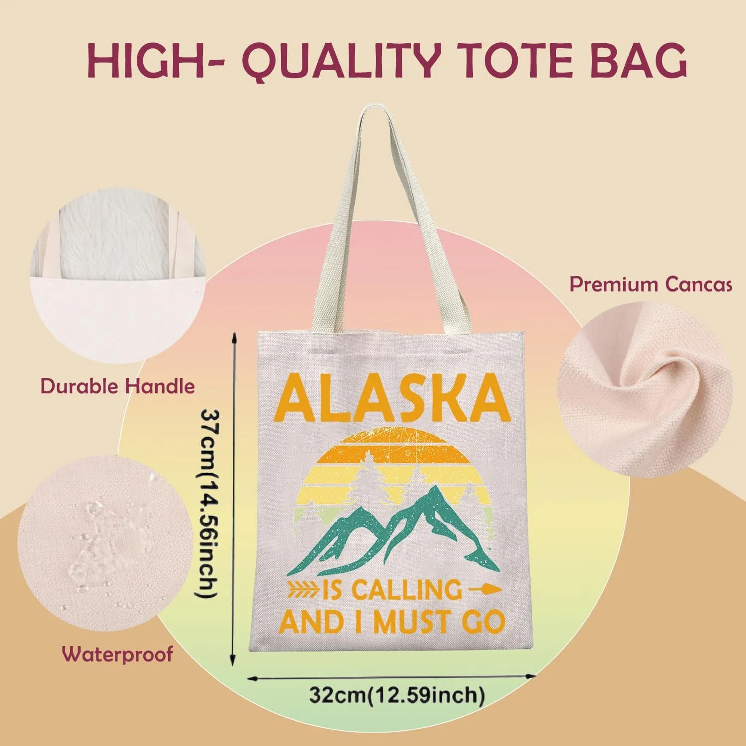 XYANFA Alaska Is Calling Makeup Bag - Cruise Travel Souvenirs, Alaskan Vacation Gift