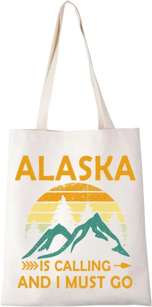 XYANFA Alaska Is Calling Makeup Bag - Cruise Travel Souvenirs, Alaskan Vacation Gift