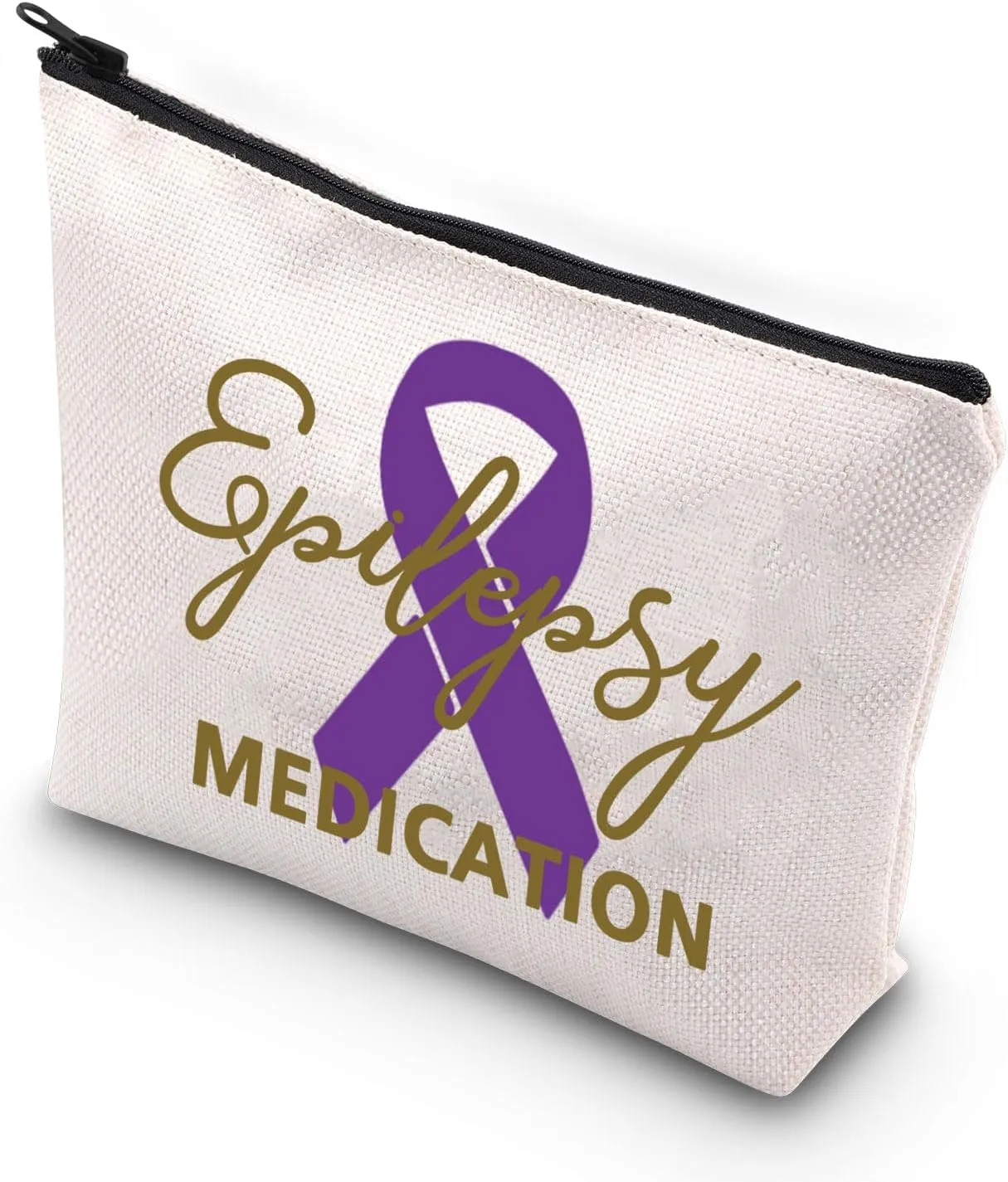 XYANFA Epilepsy Medication Bag Accessory Pouch - Seizure Alert Epileptic Gift - Epilepsy Awareness