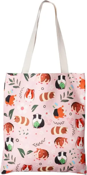 XYANFA Guinea Pig Makeup Bag - Cute Animal Gifts For Girls & Women - Zipper Pouch (Tote Bag)