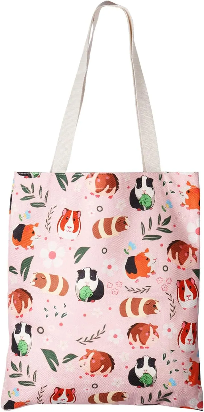 XYANFA Guinea Pig Makeup Bag - Cute Animal Gifts For Girls & Women - Zipper Pouch (Tote Bag)