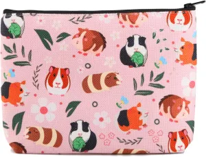 XYANFA Guinea Pig Makeup Bag - Cute Animal Zipper Pouch Gifts For Girls & Women Lovers