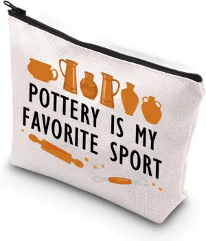 XYANFA Pottery Cosmetic Makeup Bag Pottery Lovers Gifts Pottery Artist Gifts Pottery Gifts For Women Pottery Artist Zipper Bag (POTTERY IS MY)