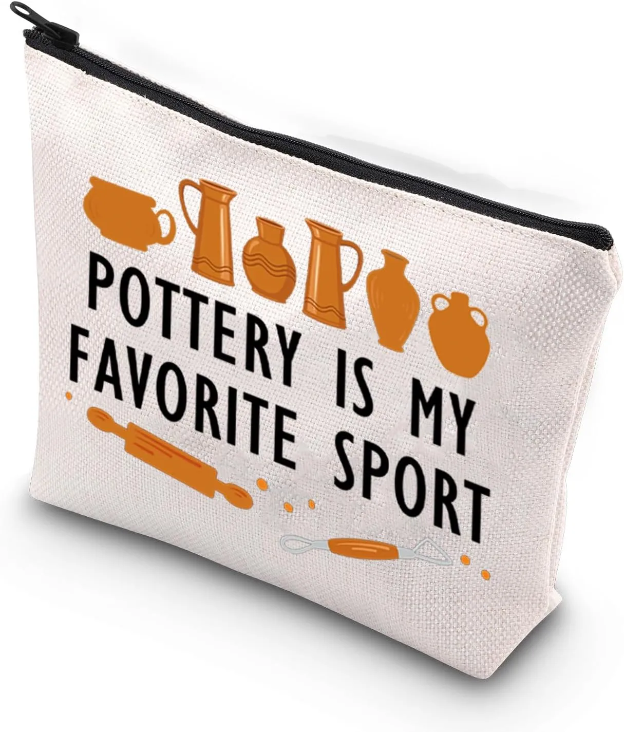 XYANFA Pottery Cosmetic Makeup Bag Pottery Lovers Gifts Pottery Artist Gifts Pottery Gifts For Women Pottery Artist Zipper Bag (POTTERY IS MY)