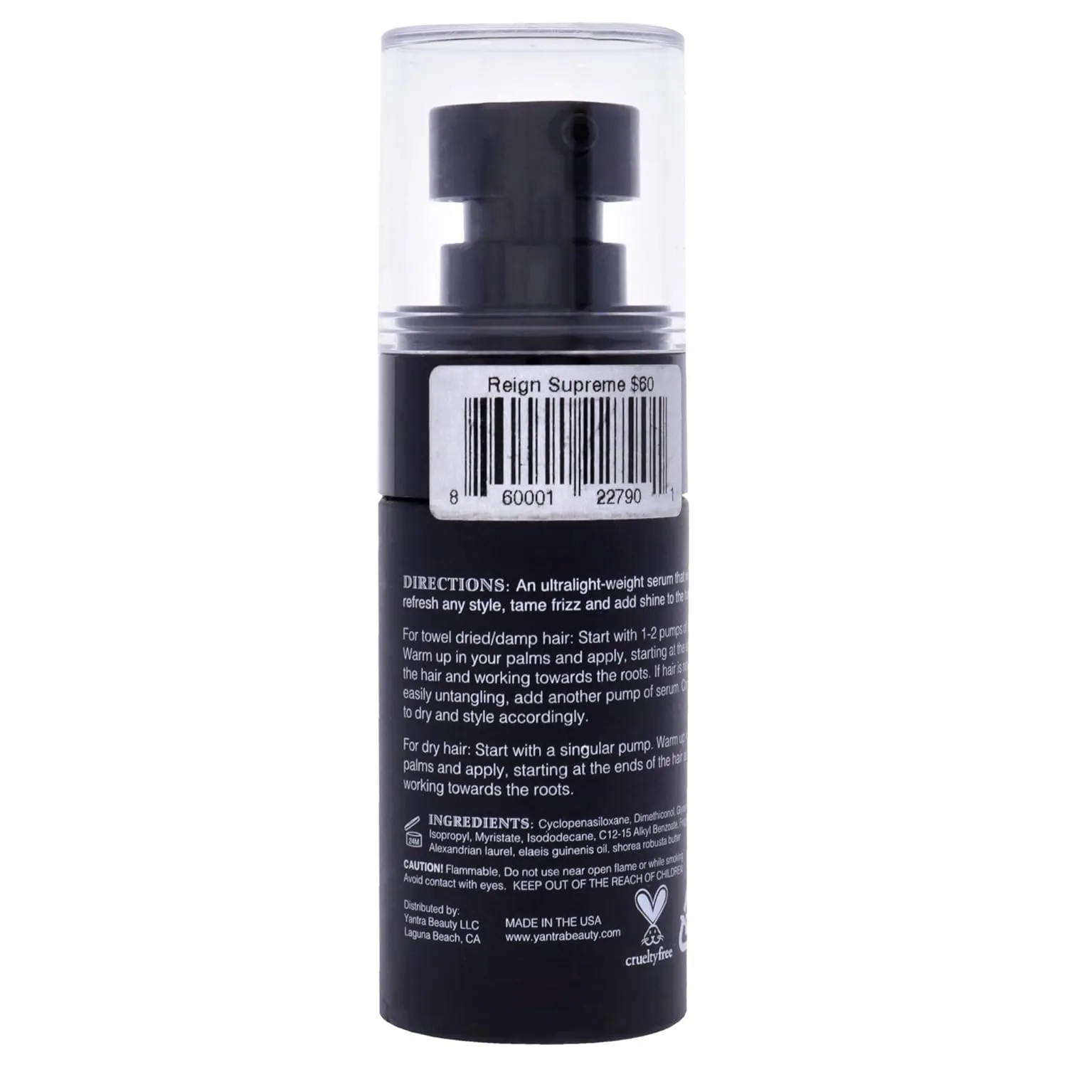 Yantra Reign Supreme Hydrating & Protecting Hair Serum - Hydrating, Smoothing, Strengthening Conditioner Serum for a Thick, Glossy Mane - Smooth, Lightweight Formula - Vegan and Cruelty Free - 1 oz