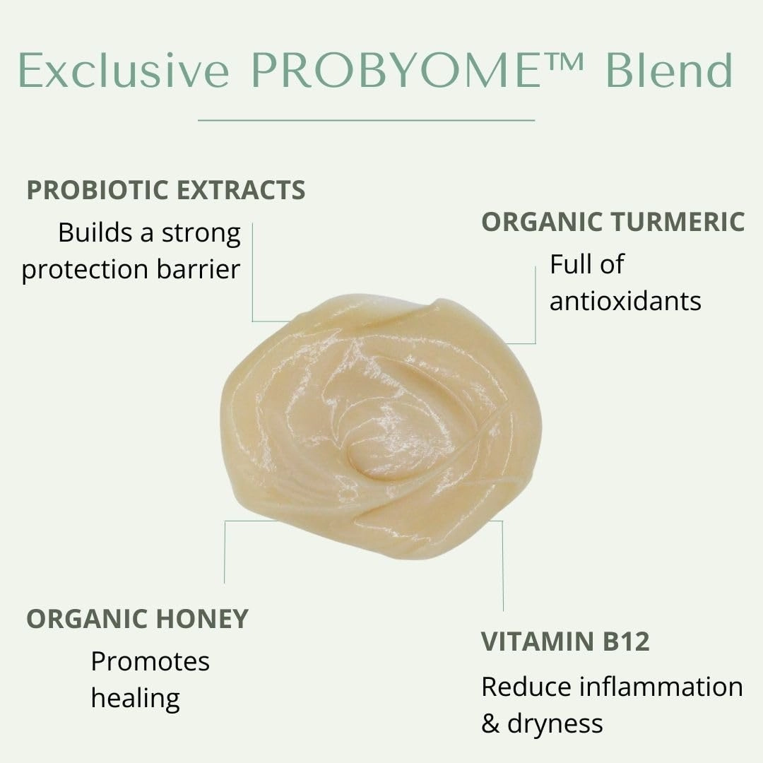 Yobee Naturally Nourishing Hair Conditioner - Dry, Itchy Scalp & Dandruff Relief - Hydrating w/Probiotic extracts, Honey, Turmeric, Vitamin B12, Coconut & Avocado Oil - Adults and Children (1)